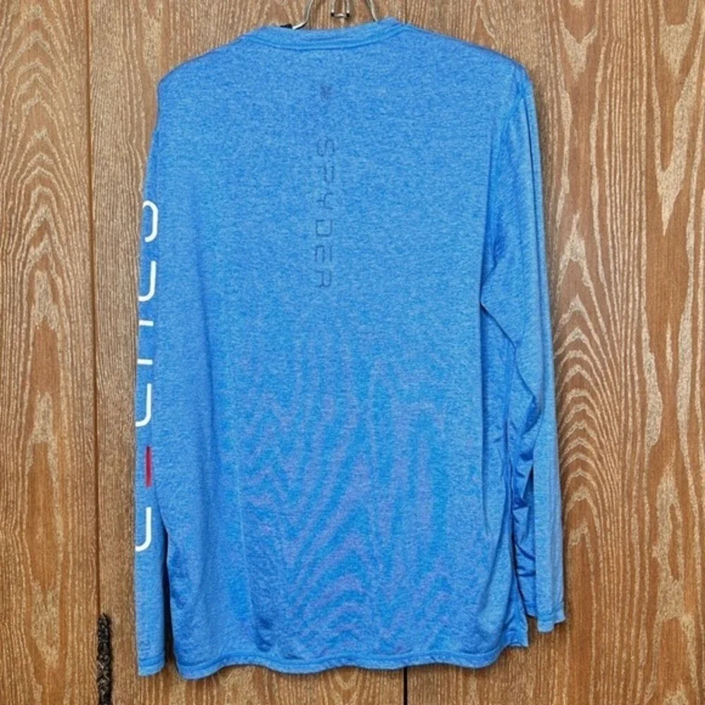 Spyder Swim Men's Long Sleeve Rash Guard‎ Shirt Blue Size M/M - Picture 6 of 6